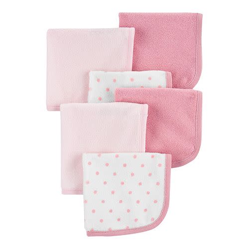 Baby Girl Carter's 6-Pack Washcloths