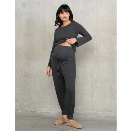 Long Sleeve Ribbed Maternity & Nursing Pyjama Set | Seraphine