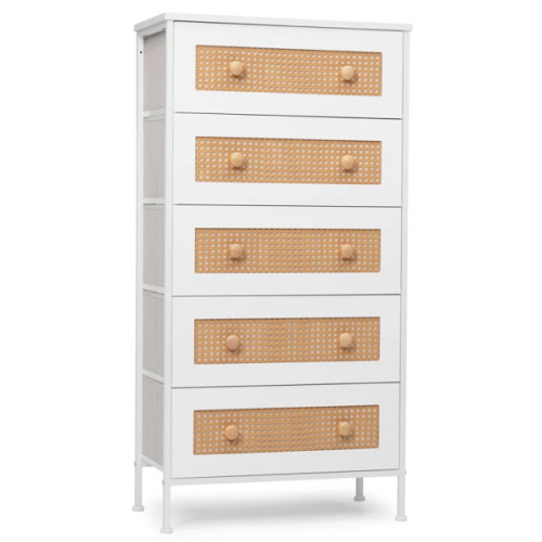 Bay Isle Home™ Abegail 5 - Drawer Dresser & Reviews | Wayfair