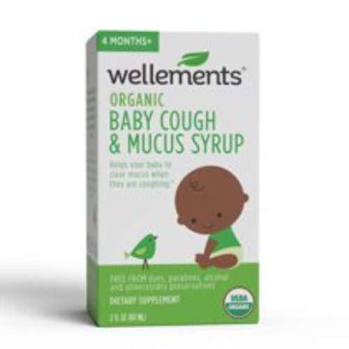 Wellements Organic Baby Cough and Mucus Syrup, 2 fl oz