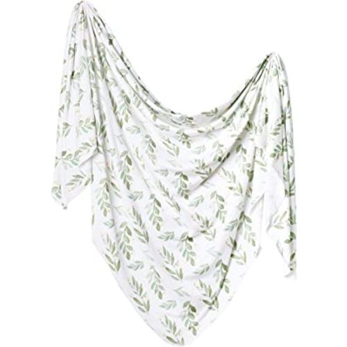 Copper Pearl Large Premium Knit Baby Swaddle Receiving Blanket Fern