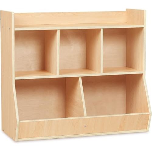 Kids Bookshelf and Toy Storage, 3-Tier Montessori Book Shelf with Large Storage Capacity, Prefect Nursery Book Shelves for Kids Rooms, Playroom, Kindergarten, School