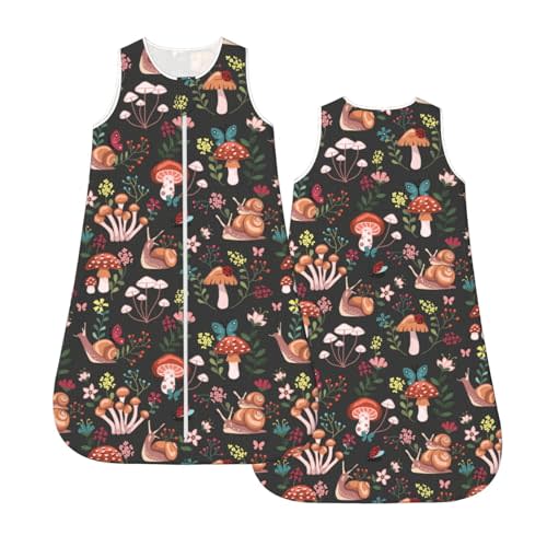 Muishi Mushrooms Snails Butterflies Baby Wearable Blanket Infant Boys Girls Sleeping bags For Newborn