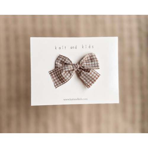 Brown gingham *mini* – kaitandkids