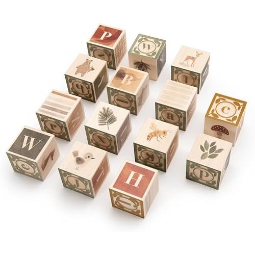 Watercolor ABC Blocks - Made in The USA