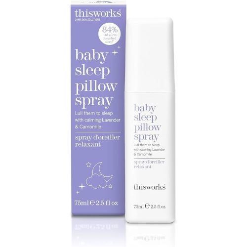 Thisworks Baby Sleep Pillow Spray: Ultra-Gentle to Lull Your Baby to Sleep, 75ml | 2.5 fl oz; 6+ Months