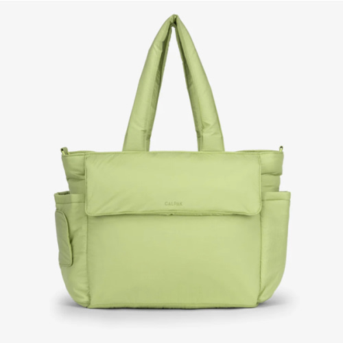 Diaper Tote Bag with Laptop Sleeve - LIME