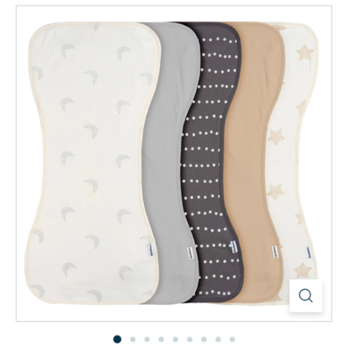 5-Pack Baby Neutral Stars & Moons Jersey Burp Cloths – Gerber Childrenswear