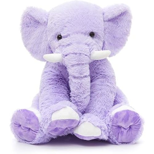 MaoGoLan Cute Stuffed Elephant Purple Soft Elephant Stuffed Animal Plush Toy 20''