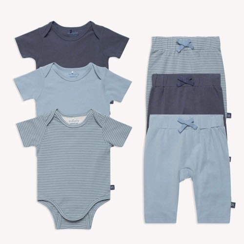 ocean waves cloudstretch™ magnetic bodysuit + pants | 6 set – Magnetic Me