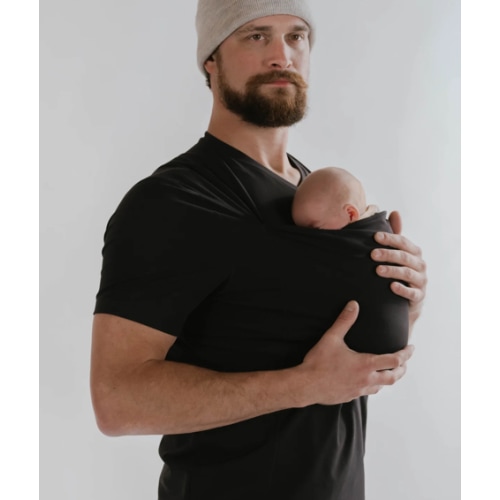Lalabu Dad Shirt | Original Babywearing T-Shirt with Kangaroo Pouch | Baby Wrap Carrier for Newborns & Infants | Baby Wrap Carrier for Newborns | Essential for new Dads