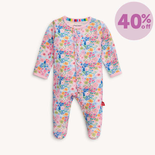 lily modal magnetic parent favorite footie with ruffle