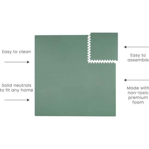 Classic Foam Playmat, Moss - Toddlekind | Maisonette
