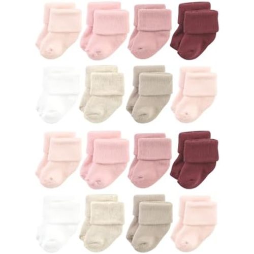 Hudson Baby Unisex Cotton Rich Baby Terry Socks 16-Pack