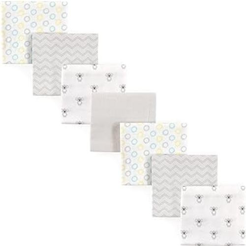 Luvable Friends Unisex Baby Cotton Flannel Receiving Blankets, Koala 7-Pack, One Size