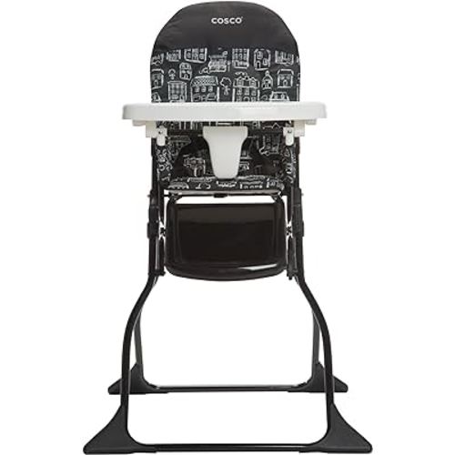 Cosco Simple Fold Full Size High Chair With Adjustable Tray, 28.5x23.5x38.7 Inch (Pack of 1)