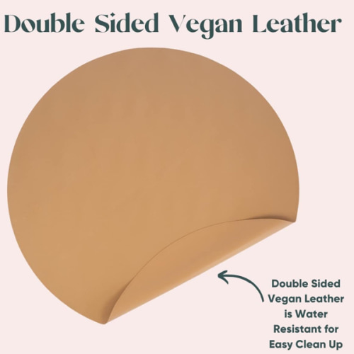 Circle Play Mat | Vegan Leather