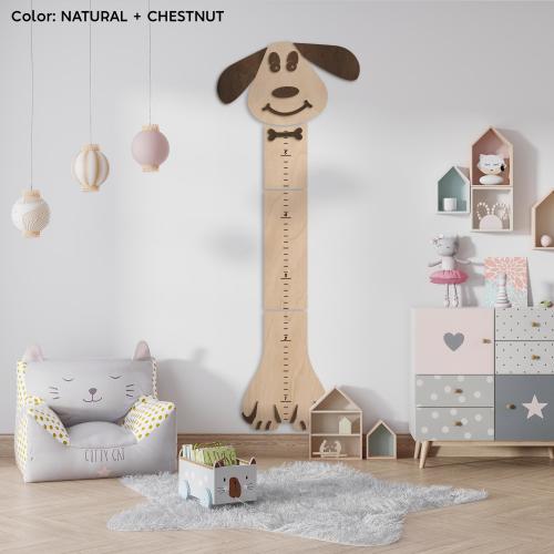 Dog height chart, Dog growth chart, Dog nursery decor art, Nursery growth chart dog, Custom growth ruler, Name height ch