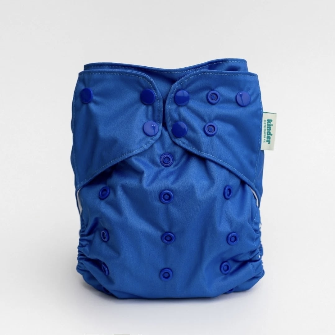 Solid Color: Essentials Pocket Cloth Diaper with Athletic Wicking Jersey, Grows with your Baby