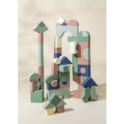 Coco Village EVA Foam Building Blocks Set - Medium (52 pcs)