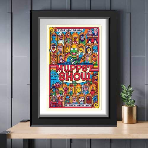 Disney Muppet Show Kermit the Frog Fozzie Bear Ralph Beaker Bunson Animal Miss Piggy Poster 8x10 11x14 11x17 13x19