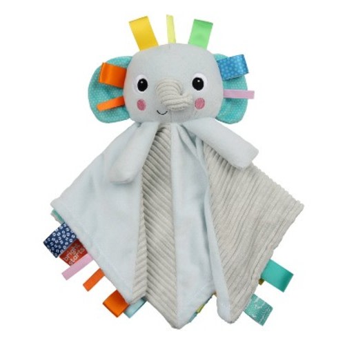 Bright Starts Cuddle ‘n Tags 2-sided Lovie, Color: Elephant