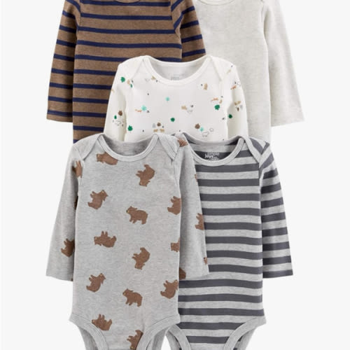 Simple Joys by Carter's Unisex Babies' Long-Sleeve Bodysuit