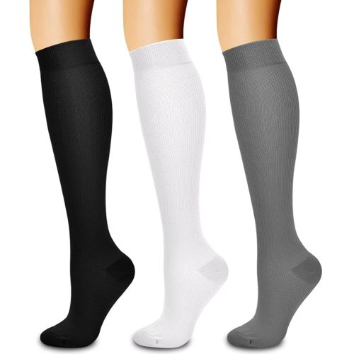 Laite Hebe 3 Pack Medical Compression Sock-Compression Sock For Women and Men Circulation -Best for Running,Nursing,Athletic Sports