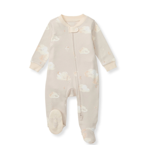 Good Night Sky Organic Cotton Sleep and Play Ice Flow