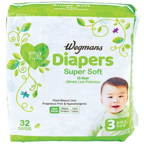 Wegmans Diapers, Size 3