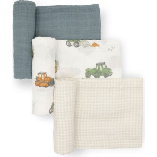 3-Pack Cotton Muslin Swaddle Blankets