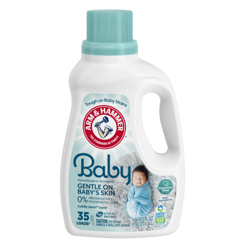 Arm & Hammer Hypoallergenic Liquid Laundry Detergent for Baby, 35 Loads, 45.5 fl oz