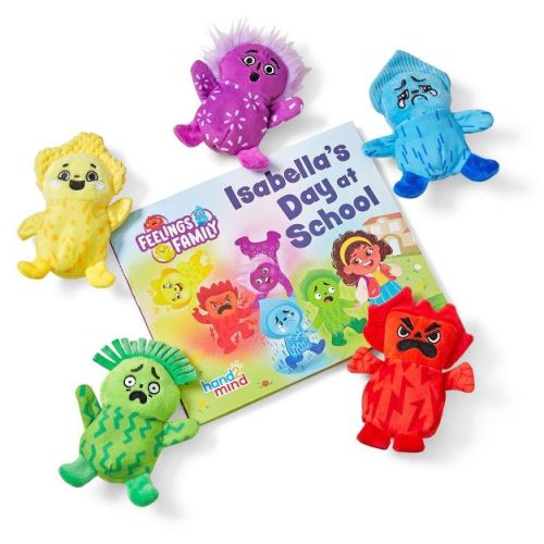 Hand2mind Feelings Family Isabella's Day At School Storybook And Plush Set