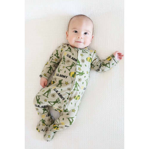 U.S. Army Zipper Footie