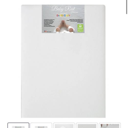 BabyRest Platinum 6" Foam Crib Mattress