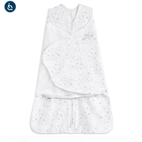 Cotton Swaddle Midnight Moons Gray - Medium | HALO