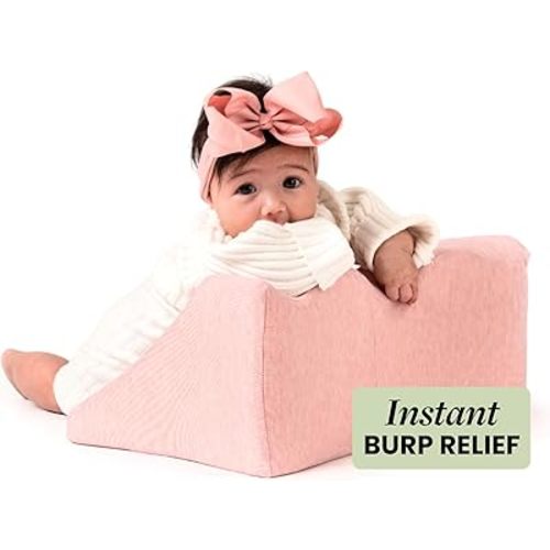 Burplee Nursing Support for Baby - Burp, Gas & Reflux Relief - Tummy Time Prop for Neck and Shoulder Strength Building (0-9 Months)