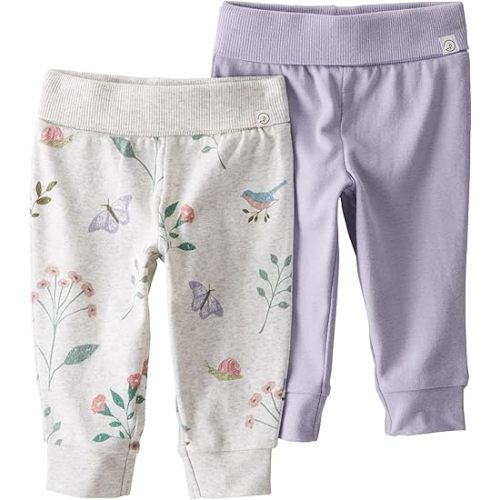 little planet by carter's Baby 2-Pack Joggers Made with Organic Cotton
