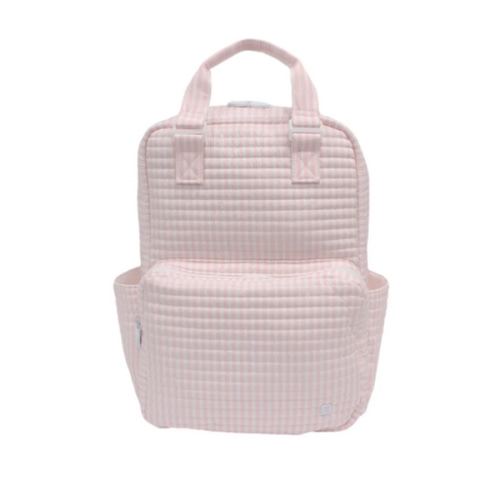 PINK STRIPE QUILTED ALL YOU NEED DIAPER BAG – Southern Sorelle Embroidery Boutique