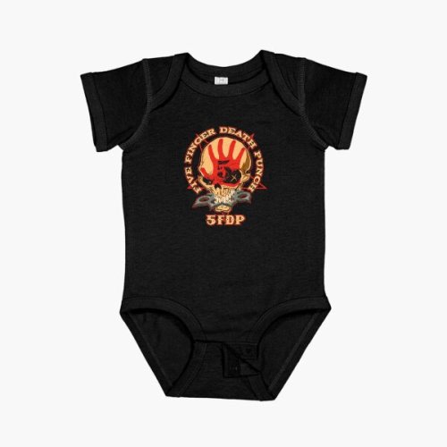 heavy metal skull music band Baby One-Piece