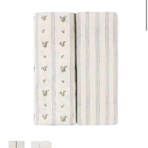 Linear Berry Leaf Bassinet Sheet Set – Ely's & Co.