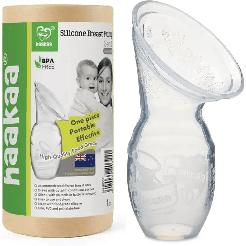 Haakaa Silicone Breastfeeding Manual Breast Pump Milk Pump 100% Food Grade Silicone BPA PVC and Phthalate Free