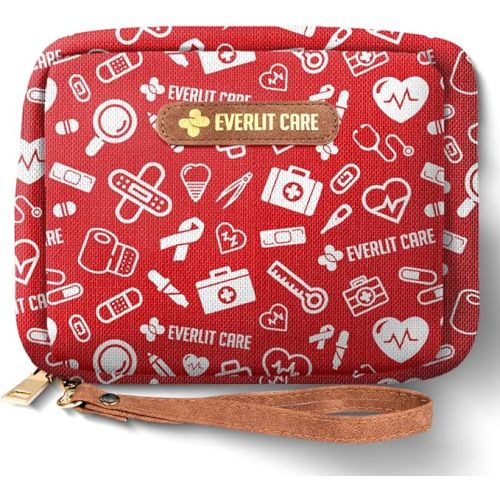 EVERLIT Care Rescue Pack | Family-Friendly First Aid Kit for Kids with 200 Pcs Medical Supplies | Travel-Friendly Compact Storage Bag for Home, Car, Travel, Camping, Adventure (Original)