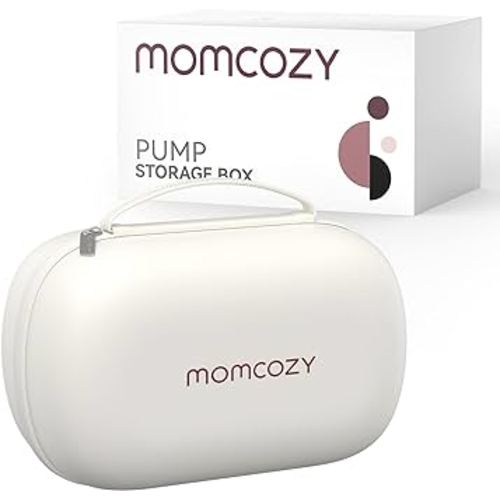 Momcozy Breast Pump Bag for Hands-Free Wearable Breast Pumps, Hard Shell Case with Removable Tray, Watertight Breast Pump Storage Bag for Pumping Bag, Diaper Bag, or Handbag(Holds 2 Pumps)