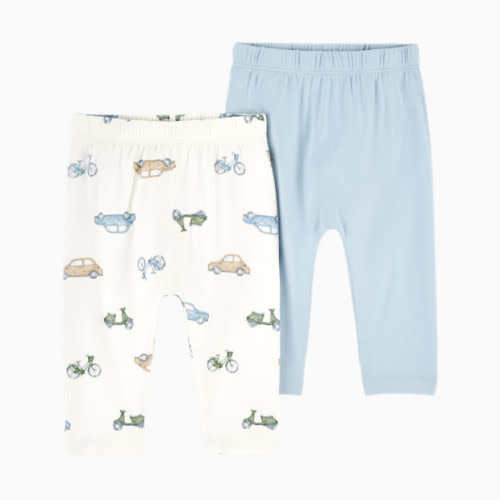2-Pack PurelySoft Pants - Blue/Ivory