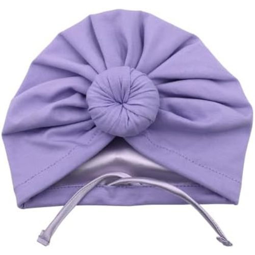 Silky Satin Lined Turban Hat for Babies Infant Toddler Girls Boys Bonnet Newborn Cotton Beanie Little Kids Shower Caps