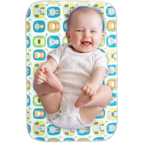 Diaper Changing Mat - Changing Pad Portable The Only Baby Changing Pad That is Washer Dryer Safe - Baby Changing Mat Extra Large Waterproof Diaper Changing Pad (Animal Print)