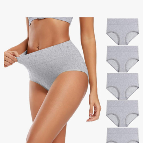 Women's Cotton Underwear High Waisted Full Coverage Ladies Panties