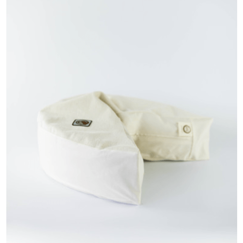 organic nesting pillow in vanilla bean