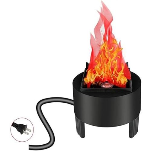 Lancoon 3D LED Fake Fire Flame Light, Artificial Flickering Flame Lamp Bulb Electric Campfire Effect Indoor for Christmas Halloween Festival Event Party Club Decoration
